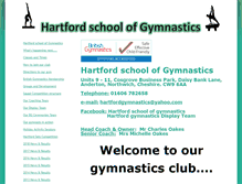 Tablet Screenshot of hartfordschoolofgymnastics.com